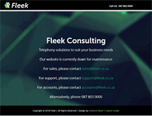 Tablet Screenshot of fleek.co.za